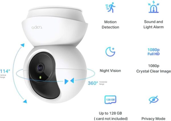 Tapo Pan & Tilt Home Security Wi-Fi Camera C200