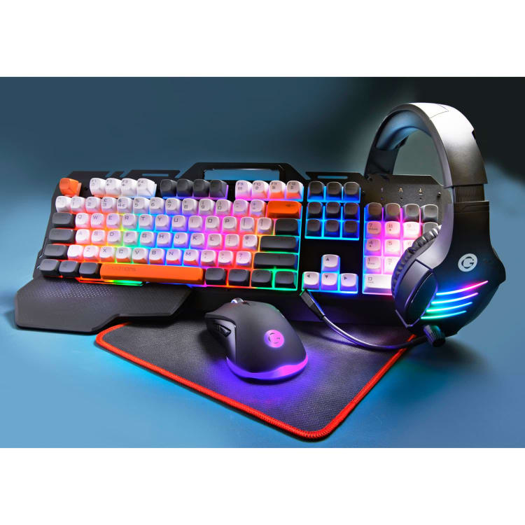 Goodmans 4 in 1 PC LED Gaming Bundle, Full gaming Complete Set.