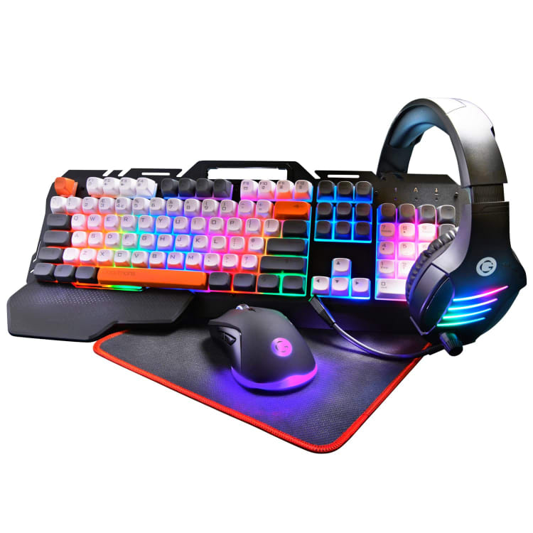 Goodmans 4 in 1 PC LED Gaming Bundle, Full gaming Complete Set.